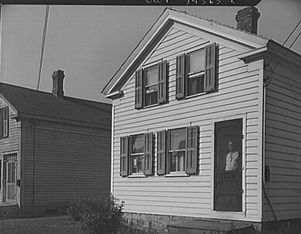 House in the Polish section of Oswego, New York, 1943